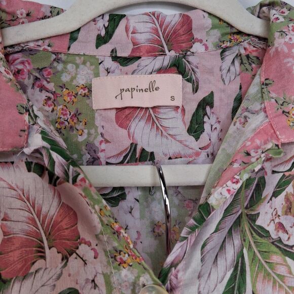 Papinelle Floral Women's 2 Piece Pajamas Size S - Picture 2 of 11